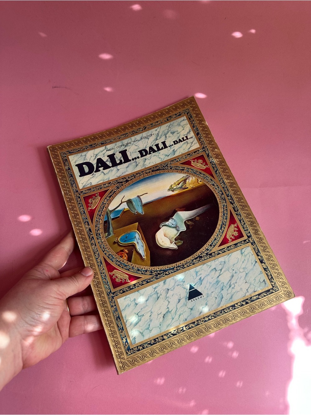 Dali Dali Dali Art Book with Melting Clocks Cover - Cream & Gold